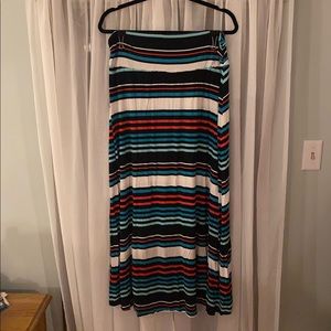 Merona striped maxi skirt